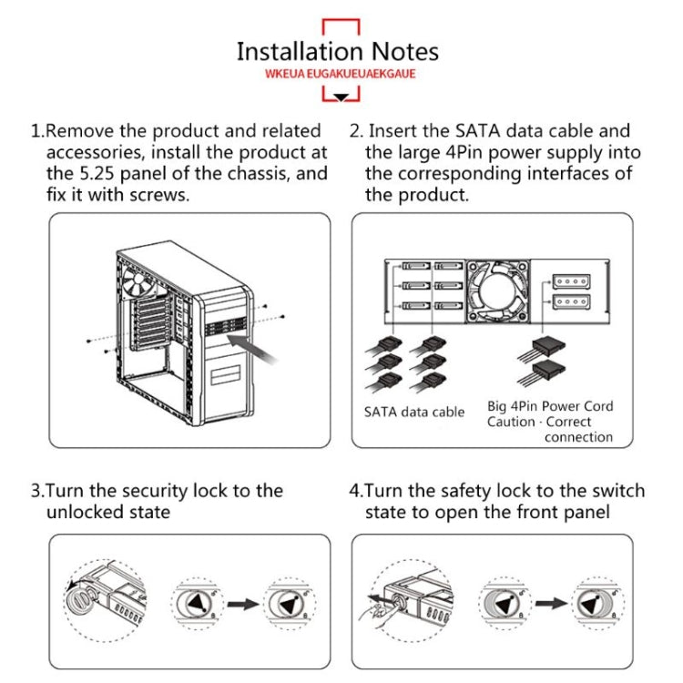 OImaster MR-6601 Six-Bay Optical Drive Hard Disk Box, MR-6601