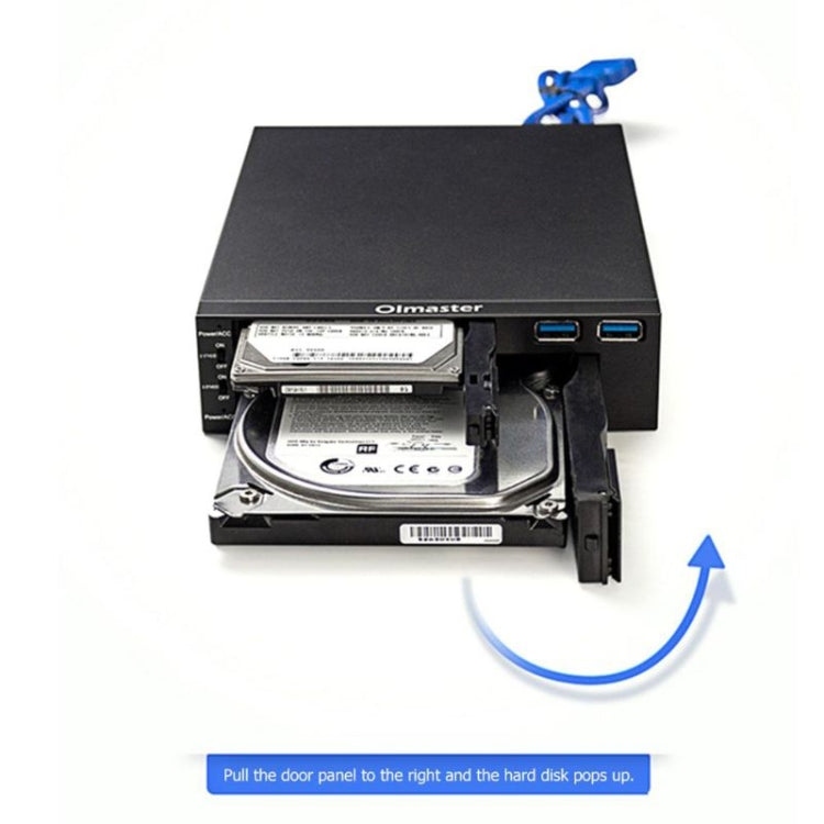 Oimaster MR-6203 Double Bay Optical Drive Hard Drive Box Hard Drive Bracket, MR-6203