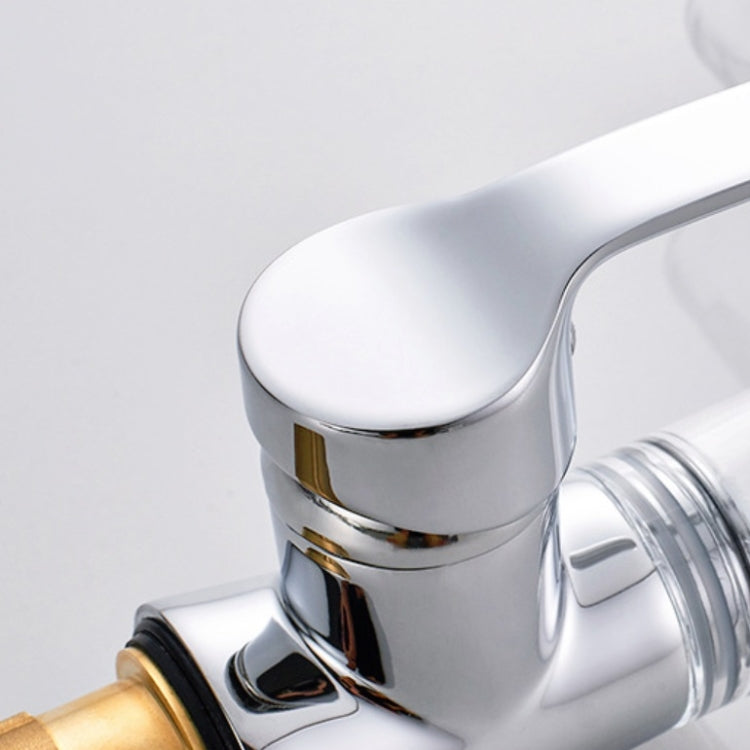 Bathroom Hot Cold Water Faucet Wine Glass Waterfall Faucet, Transparent, Blue, Purple, Brown &Yellow