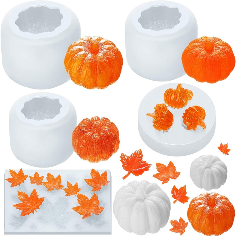 Halloween Three-Dimensional Pumpkin Cake DIY Scented Candle Silicone Mold, SW-36, SW-37, SW-45, SW-46, SW-47, ZW-57, ZW-109