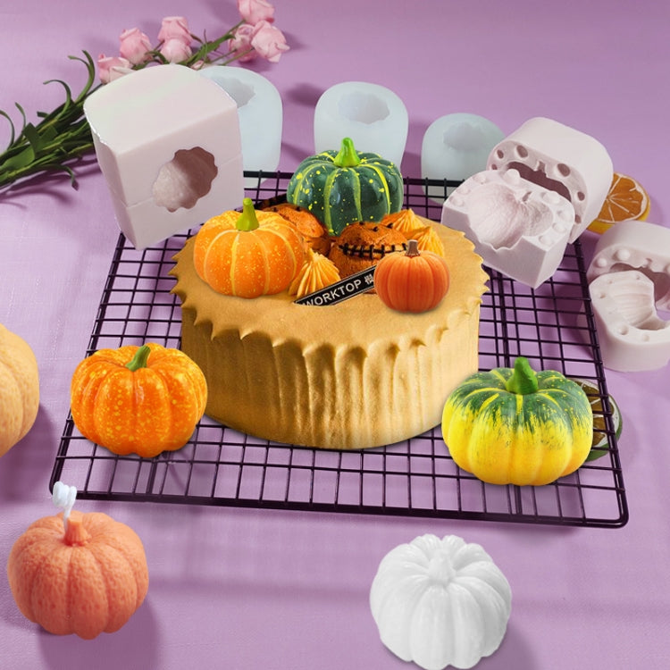 Halloween Three-Dimensional Pumpkin Cake DIY Scented Candle Silicone Mold, SW-36, SW-37, SW-45, SW-46, SW-47, ZW-57, ZW-109