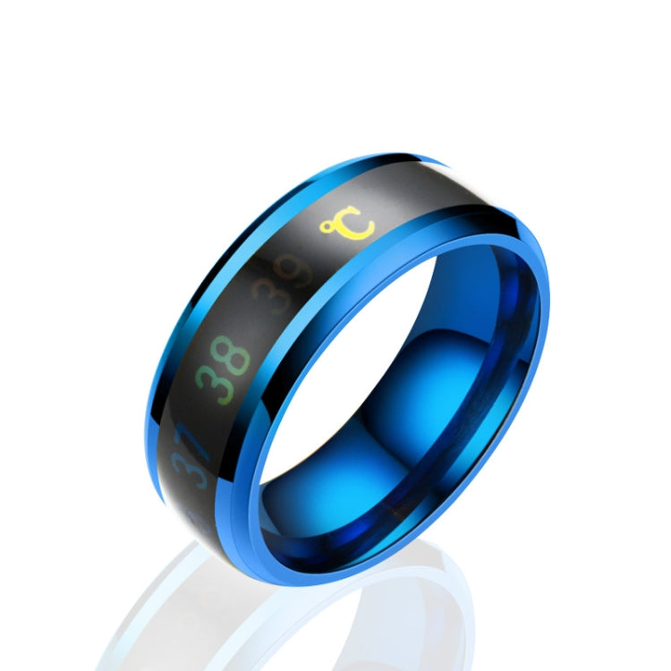 Smart Temperature Ring Stainless Steel Personalized Temperature Display Couple Ring, 6, 7, 8, 9