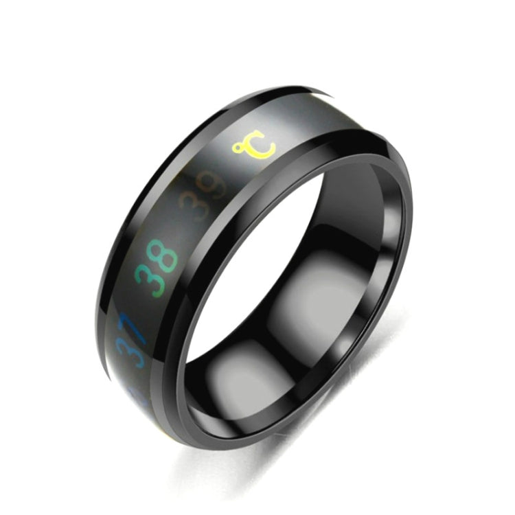 Smart Temperature Ring Stainless Steel Personalized Temperature Display Couple Ring, 6, 7, 8, 9
