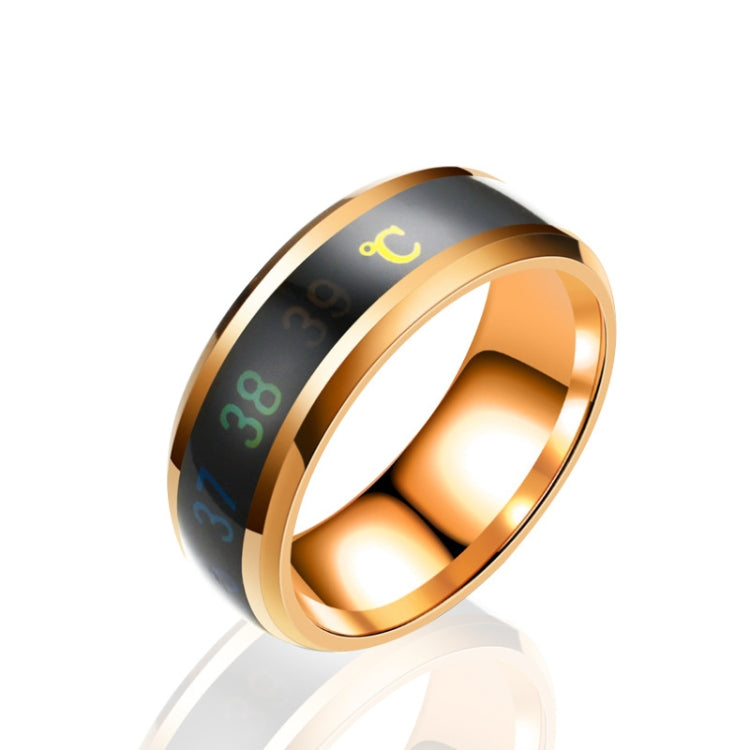 Smart Temperature Ring Stainless Steel Personalized Temperature Display Couple Ring, 6, 7, 8, 9
