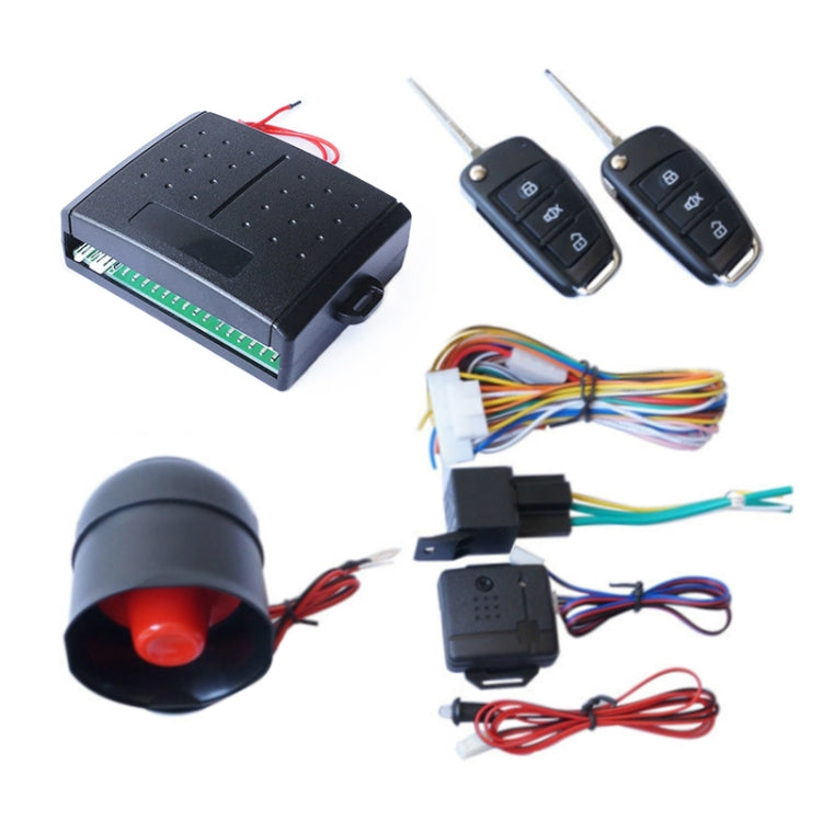 2 Set Universal Sound And Light Car Alarm 12V Vehicle Alarm System Bullet Key Remote Control, Sound And Light Car Alarm