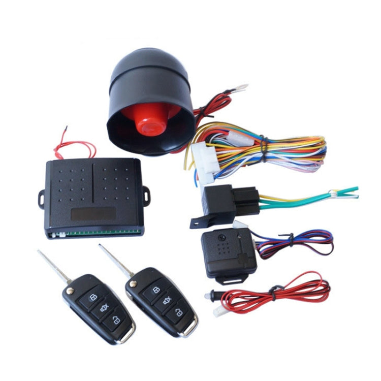2 Set Universal Sound And Light Car Alarm 12V Vehicle Alarm System Bullet Key Remote Control, Sound And Light Car Alarm