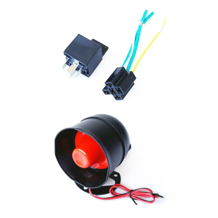 2 Set Universal Sound And Light Car Alarm 12V Vehicle Alarm System Bullet Key Remote Control, Sound And Light Car Alarm