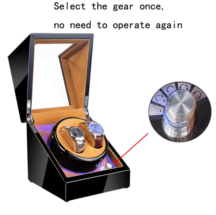 Watch Shaker Automatic Mechanical Watch Rotating Motor Winding Box, US / EU / UK Plug, Pure Carbon Fiber Pattern, Black & White, All Black, Ebony White, Ebony, Ebony Camel Flannel, Black Camel Flannel, Black Carbon Fiber Texture, Ebony Red