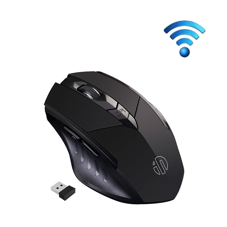 Inphic A1 6 Keys 1000/1200/1600 DPI Home Gaming Wireless Mechanical Mouse, Colour: Gray Wireless+Bluetooth 4.0+Bluetooth 5.0, Black Wireless Charging Silent Version, Gray Wireless Charging Silent Version, Gray Wireless+Bluetooth 4.0+Bluetooth 5.0      ...