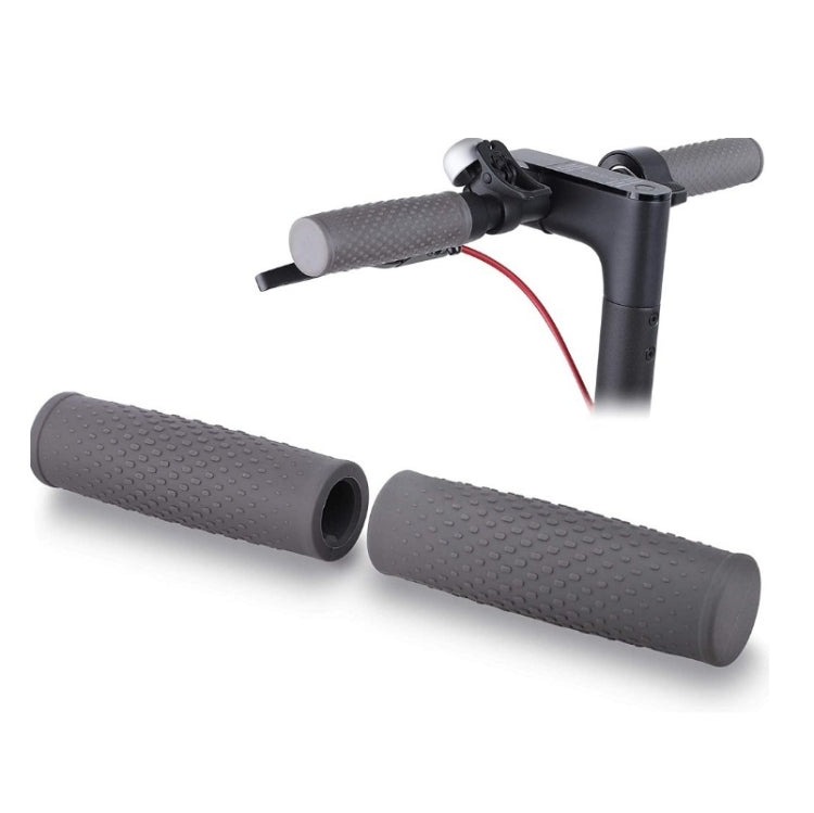 2 Pairs Scooter Accessories Handlebar Rubber Handle Cover For Xiaomi Mijia M365 / M365 Pro, Black, Gray
