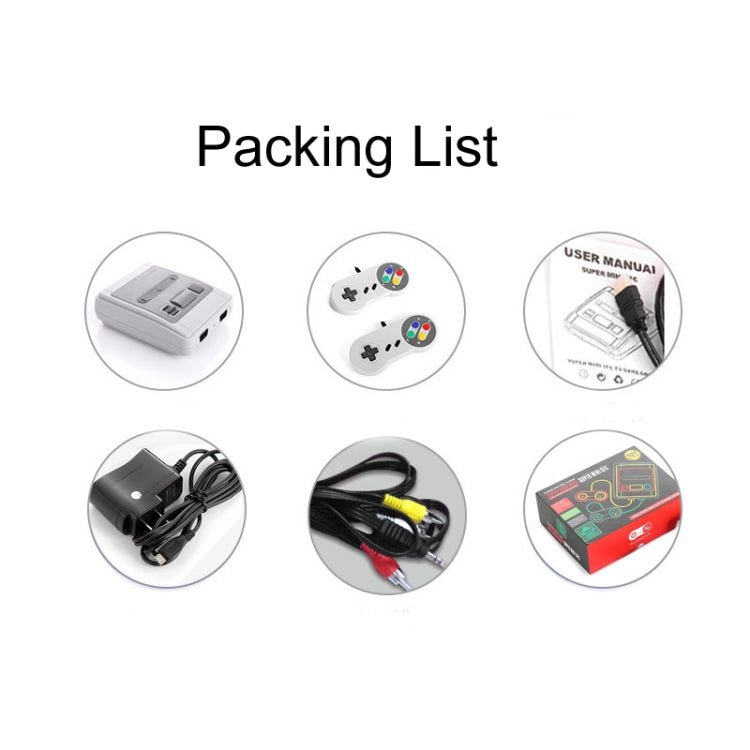 SFC620 Mini 8-Bit TV Game Console Built-In 620 Games, Supports AV Output, SFC620 (US Plug)