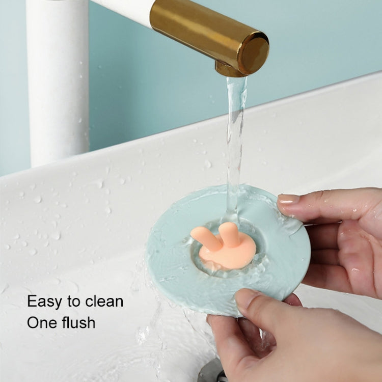 Food Grade Bunny Ears Shape Silicone Cup Lid Sealing Lid Cartoon Mug Dustproof Leak-Proof Lid, Yellow, Green, Pink