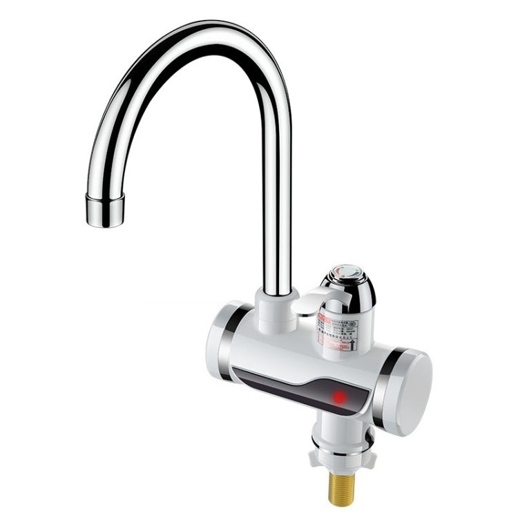 Kitchen Instant Electric Hot Water Faucet Hot & Cold Water Heater EU Plug, Lamp Display Lower Water Inlet, Lamp Display Side Water Inlet, Lamp Display Leakage Protection Lower Water Inlet, Lamp Shows Leakage Protection Side Water Inlet...
