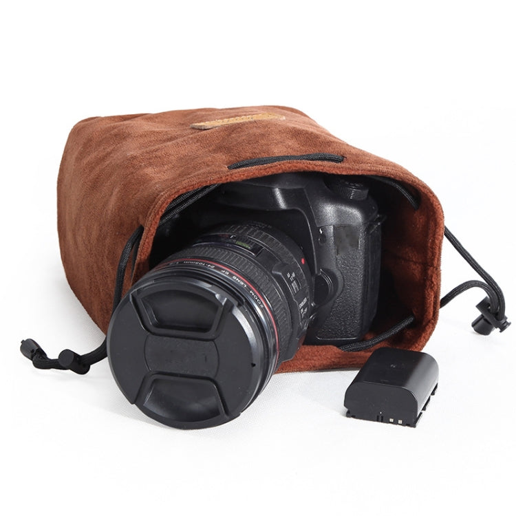 S.C.COTTON Liner Shockproof Digital Protection Portable SLR Lens Bag Micro Single Camera Bag, Square Khaki L, Square Blue L, Square Gray L, Square Brown L, Square Black L, Square Khaki M, Square Blue M, Square Gray M, Square Brown M, Square Black M...