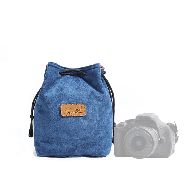 S.C.COTTON Liner Shockproof Digital Protection Portable SLR Lens Bag Micro Single Camera Bag, Square Khaki L, Square Blue L, Square Gray L, Square Brown L, Square Black L, Square Khaki M, Square Blue M, Square Gray M, Square Brown M, Square Black M...