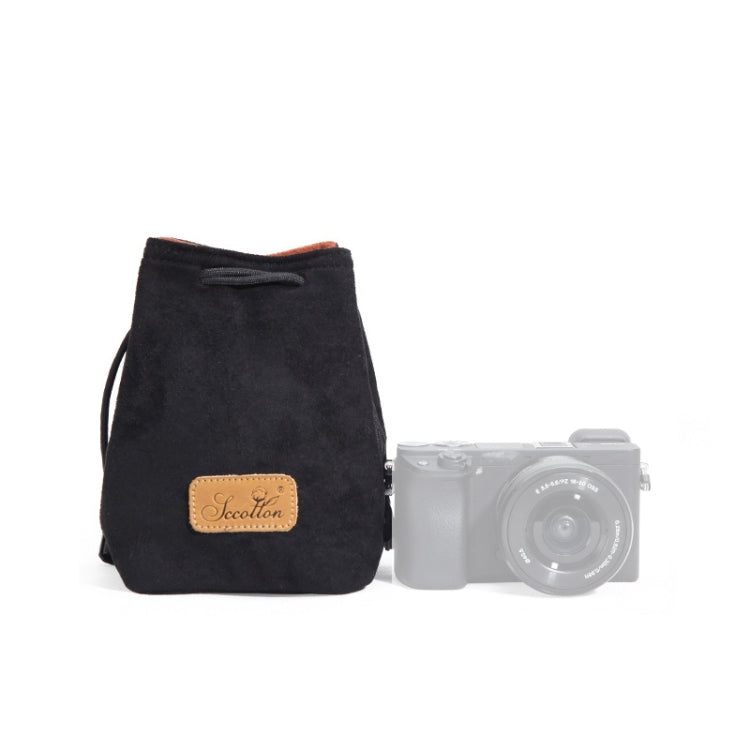 S.C.COTTON Liner Shockproof Digital Protection Portable SLR Lens Bag Micro Single Camera Bag, Square Khaki L, Square Blue L, Square Gray L, Square Brown L, Square Black L, Square Khaki M, Square Blue M, Square Gray M, Square Brown M, Square Black M...