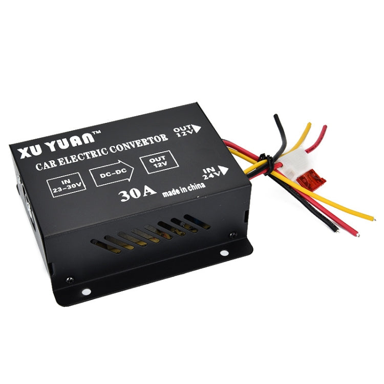 XUYUAN 380W Step-Down Converter 24V to 12V 30A Automotive DC Power Buck Converter, 380W 24V to 12V