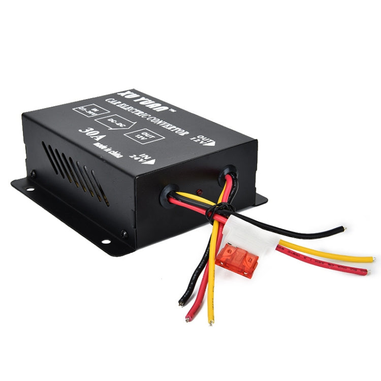 XUYUAN 380W Step-Down Converter 24V to 12V 30A Automotive DC Power Buck Converter, 380W 24V to 12V