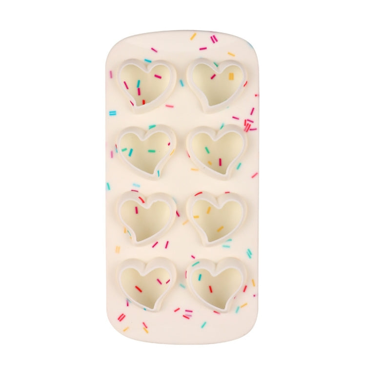 2 PCS Creative Silicone Ice Tray Mold 8 Continuous Mould Home-Made DIY Ice Tray Box, Style:, Brick  (Blue), Brick (Candy Color), Brick  (Jelly), Heart-shaped(Candy Effect), Heart-shaped(Jelly Effect), Five-star (Candy Effect)...