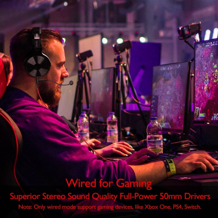 OneOdio Headset Game Anchor Wire Headset, With Bluetooth (Black & Red)