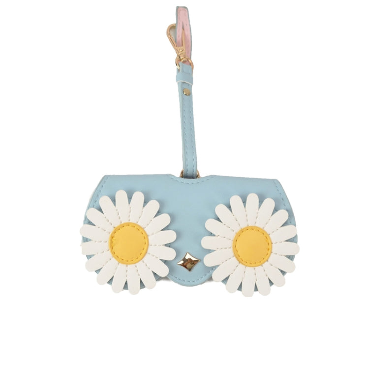 Cute And Funny PU Sunglasses Case Portable Glasses Case With Hanging Buckle, Flowers (Lake Blue Color Matching), Mengbao (Gray Stitching), Cat Girl (Red Frame), Red Love, Big Eyes (Gray), British Style (Stripe Contrast), Red Love Cat Girl, Bat (Black)...