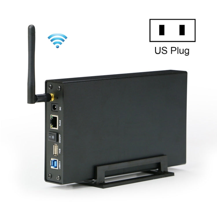 Blueendless 3.5 inch Mobile Hard Disk Box WIFI Wireless NAS Private Cloud Storage, EU Plug, US Plug, AU Plug, UK Plug