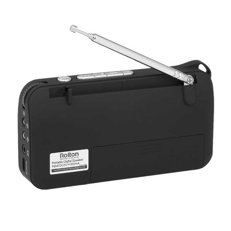 Rolton W405 Portable Mini FM Radio TF Card USB Receiver Music Player with LED Display, Red, Gold, Blue