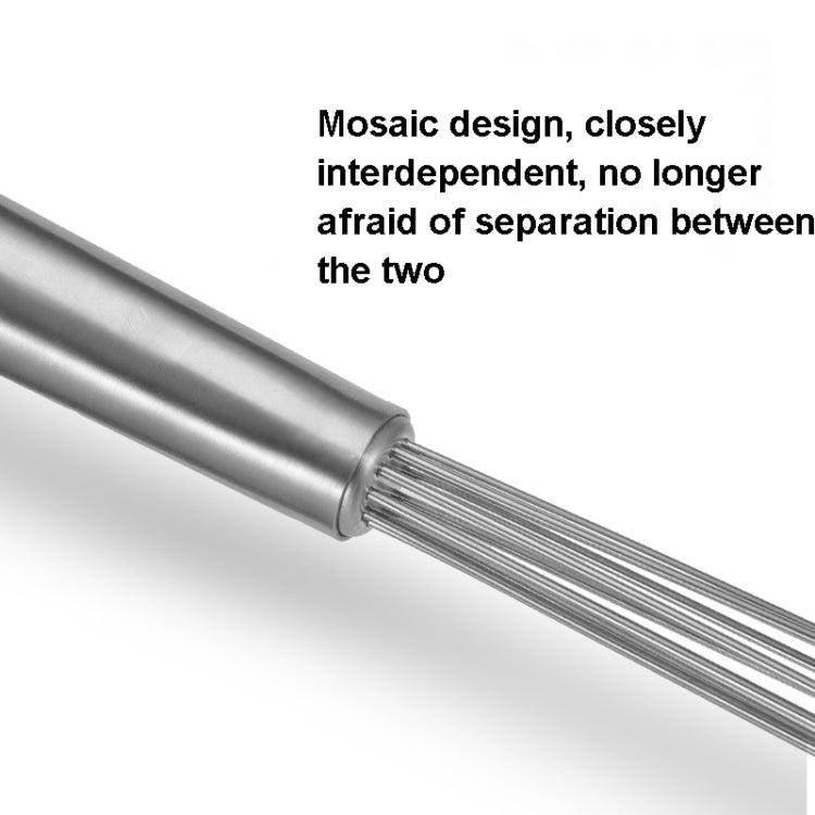 Manual Whisk Stainless Steel Glass Bead Egg Whisk Kitchen Household Hand-Held Baking Tools Type A 12 Inch, Type A 12 Inch, Type A 10 Inch, Type B 12 Inch, Type B 10 Inch, Type C 12 inch, Type C  10 Inch