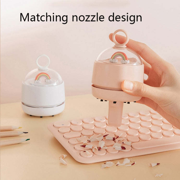 X1 Mini USB Handheld Wireless Desktop Vacuum Cleaner, White, Pink, Green