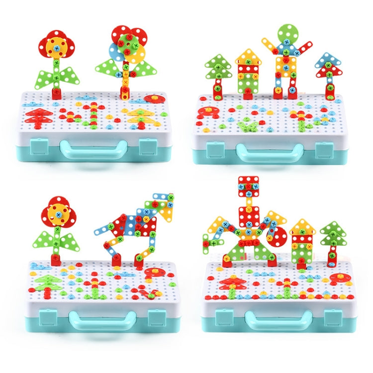Children Screw-Tightening Electric Drill Toy Manual Assembly Toolbox, Style:, 2D Plane + Manual Drill (188 PCS), 2D Plane + Electric Drill (189 PCS), 3D + Manual Drill (275 PCS), 3D + Electric Drill (276 PCS), 3D + Electric Drill (316 PCS)...