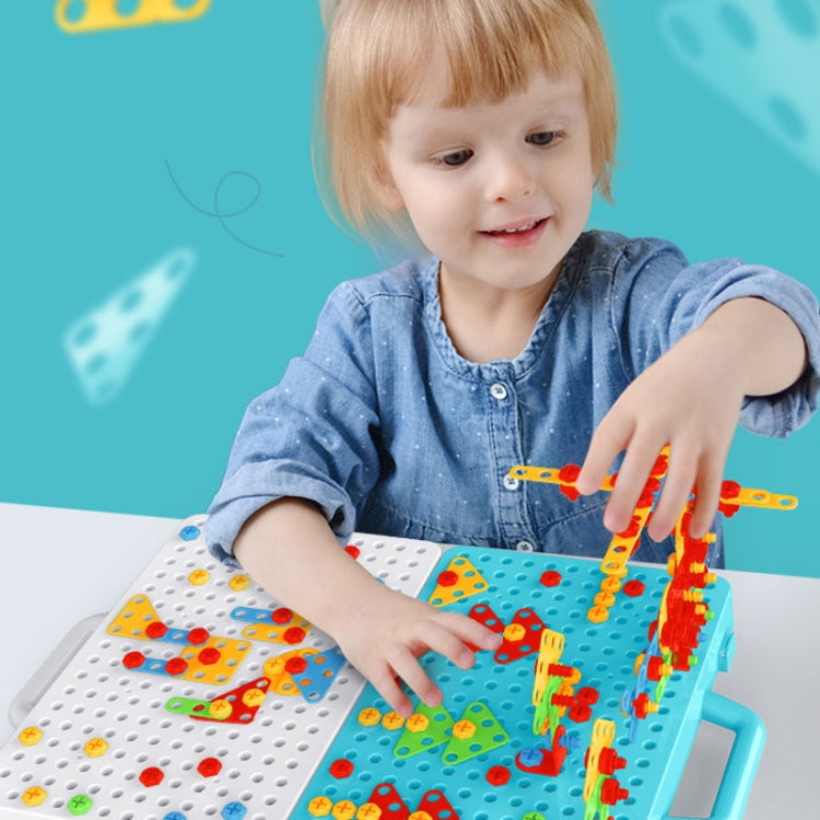 Children Screw-Tightening Electric Drill Toy Manual Assembly Toolbox, Style:, 2D Plane + Manual Drill (188 PCS), 2D Plane + Electric Drill (189 PCS), 3D + Manual Drill (275 PCS), 3D + Electric Drill (276 PCS), 3D + Electric Drill (316 PCS)...