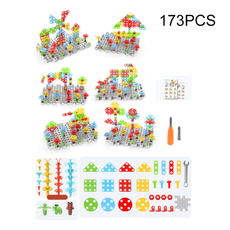 Children Screw-Tightening Electric Drill Toy Manual Assembly Toolbox, Style:, 2D Plane + Manual Drill (188 PCS), 2D Plane + Electric Drill (189 PCS), 3D + Manual Drill (275 PCS), 3D + Electric Drill (276 PCS), 3D + Electric Drill (316 PCS)...