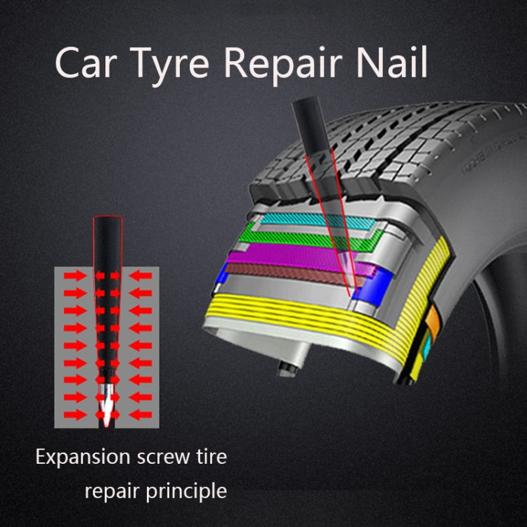 Q412 Car Tyre Repair Nail Emergency Tire Repair Kit, Tire Repair Kit