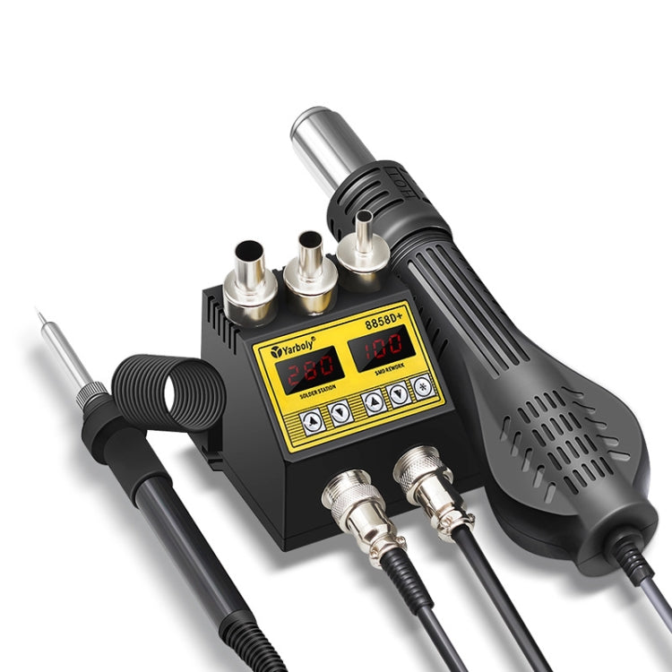 8858 Portable Rework Soldering Station Hot Air Blower For SMD/PCB, EU Plug, 8858