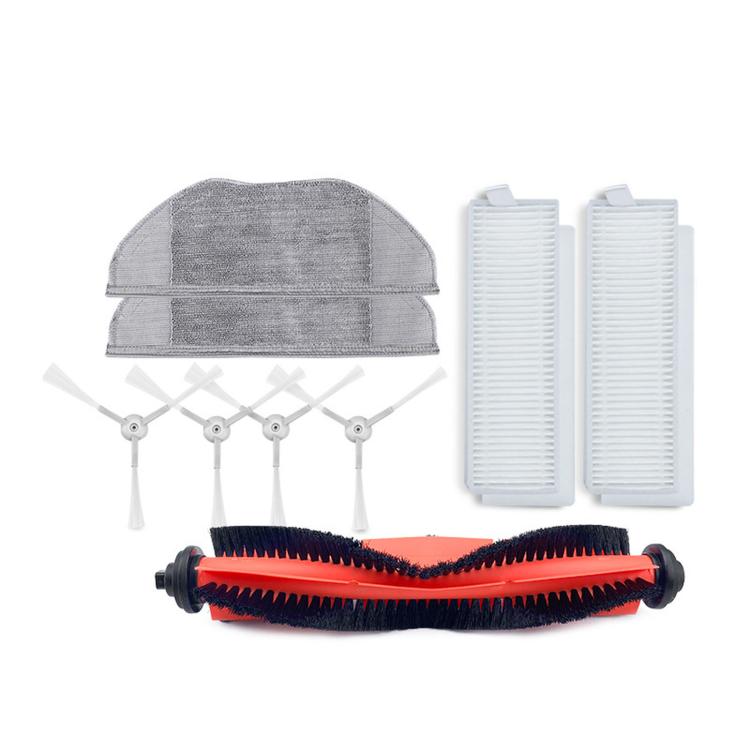 Accessories Are Suitable For Xiaomi Mijia G1 Sweeping Robot,Specification:, Main Brush, 3 Pairs Side Brush, 6 PCS Filter, 2 PCS Rag, Set 1, Set 2