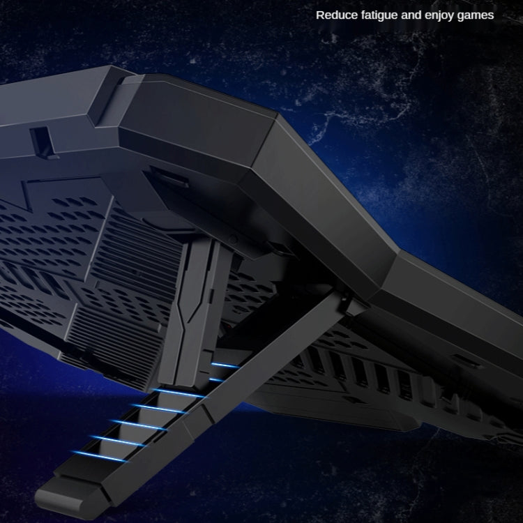 COOLCOLD RGB Notebook Radiator Six Fan Adjustable Laptop Cooling Base, 5V Speed  Colorful Version, 5V Touch 12 Symphony Version