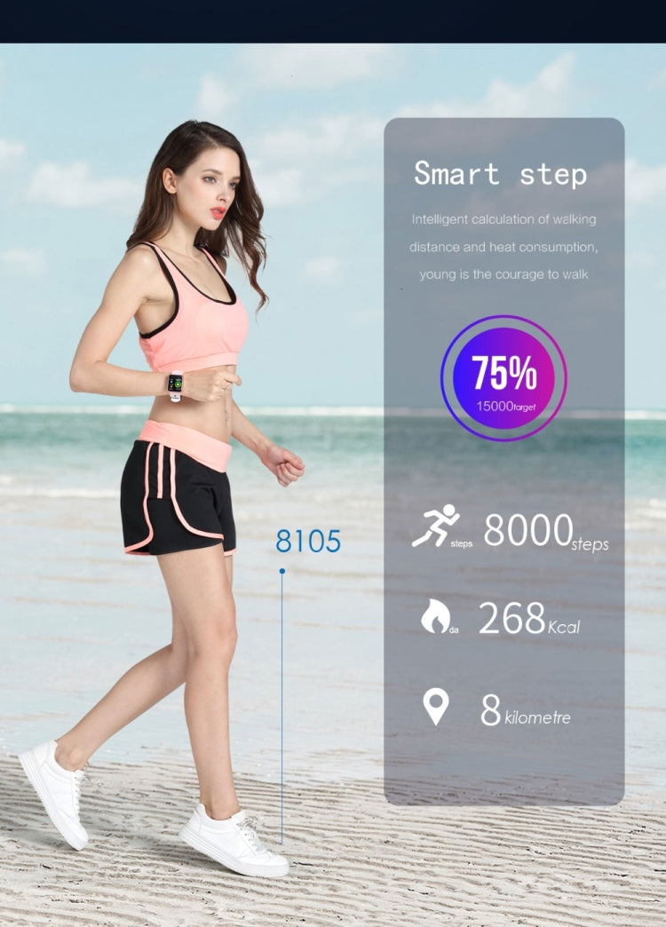 P68 Smart Watches Heart Rate Monitor Blood Pressure Activity Tracker for Xiaomi Band 3 Huawei Color Band 2, TBD056989501A, TBD056989501B, TBD056989501C, TBD056989501D, TBD056989501E, TBD056989501F, TBD056989501G