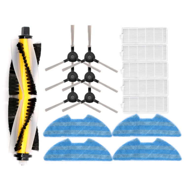 Sweeper Accessories For Proscenic 811GB 911S, Specification：Rag, 1 Main Brush+3 Pair Side Brush+5 Filter+4 Rags, 1 Main Brush, 4 Side Brush, 2 Rag