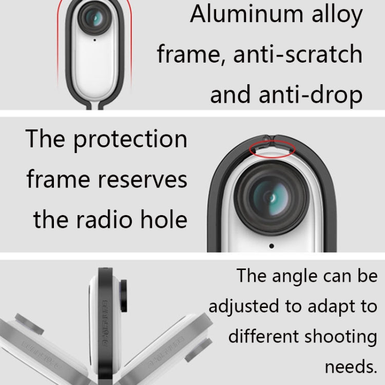 Sunnylife IST-Q9439 for Insta360 GO Mount Bracket Stabilizer, Camera Frame Adapter, Backpack Clip, Tripod