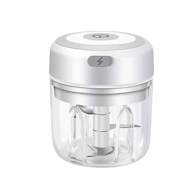 ZM-14 Household Mini Wireless Electric Garlic Masher, White 100ml, Green 100ml, Pink 100ml, High Cup White 250ml, High Cup Green 250ml, High Cup Pink 250ml, White Glass 300ml, Green Glass 300ml, Pink Glass 300ml, White High Cup 250ml + Small Cup 100ml...