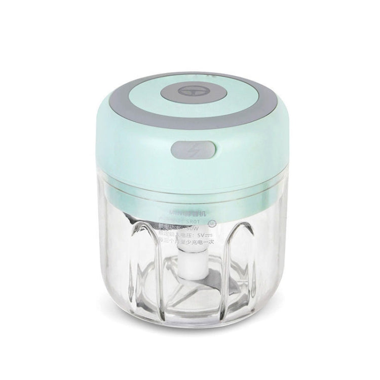 ZM-14 Household Mini Wireless Electric Garlic Masher, White 100ml, Green 100ml, Pink 100ml, High Cup White 250ml, High Cup Green 250ml, High Cup Pink 250ml, White Glass 300ml, Green Glass 300ml, Pink Glass 300ml, White High Cup 250ml + Small Cup 100ml...