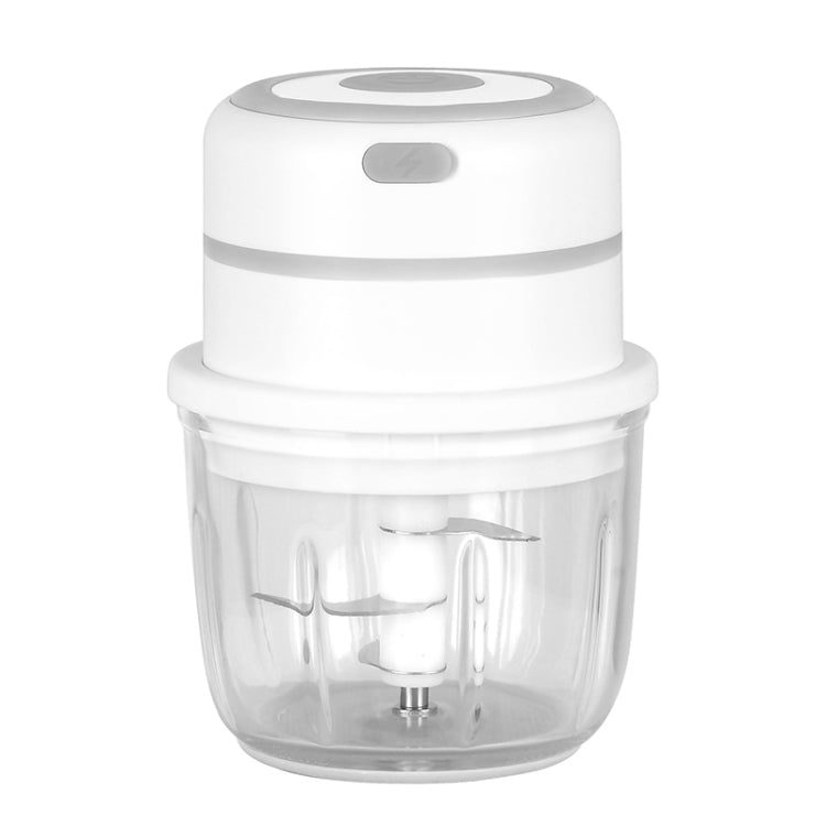 ZM-14 Household Mini Wireless Electric Garlic Masher, White 100ml, Green 100ml, Pink 100ml, High Cup White 250ml, High Cup Green 250ml, High Cup Pink 250ml, White Glass 300ml, Green Glass 300ml, Pink Glass 300ml, White High Cup 250ml + Small Cup 100ml...