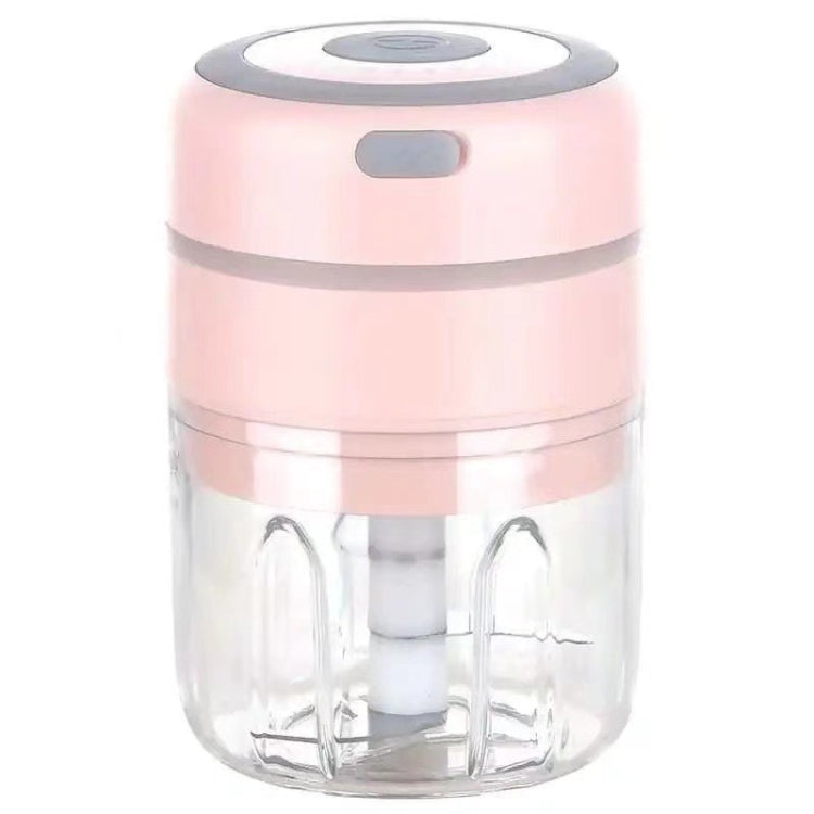 ZM-14 Household Mini Wireless Electric Garlic Masher, White 100ml, Green 100ml, Pink 100ml, High Cup White 250ml, High Cup Green 250ml, High Cup Pink 250ml, White Glass 300ml, Green Glass 300ml, Pink Glass 300ml, White High Cup 250ml + Small Cup 100ml...