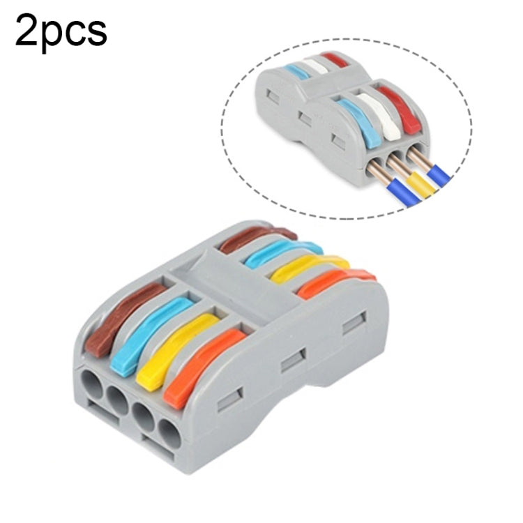 SPL-2 2 In 3 Out Colorful Quick Line Terminal Multi-Function Dismantling Wire Connection Terminal, SPL-2 2 In 3 Out, SPL-3 3 In 3 Out, SPL-42 2 In 4 Out, SPL-62 2 In 6 Out, SPL-63 3 In 6 Out, SPL-93 3 In 9 Out, LT-624 2 In 4 Out, LT-626 2 In 6 Out...