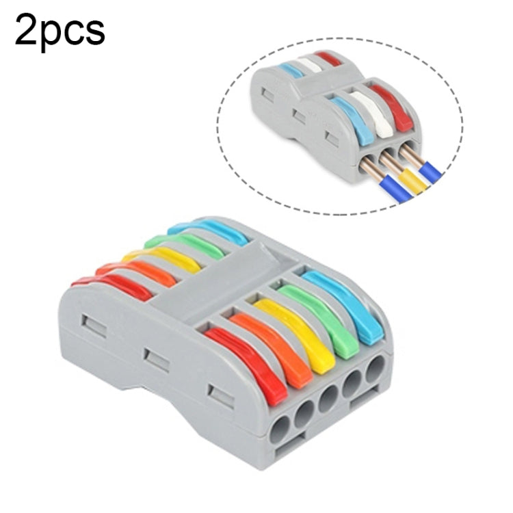 SPL-2 2 In 3 Out Colorful Quick Line Terminal Multi-Function Dismantling Wire Connection Terminal, SPL-2 2 In 3 Out, SPL-3 3 In 3 Out, SPL-42 2 In 4 Out, SPL-62 2 In 6 Out, SPL-63 3 In 6 Out, SPL-93 3 In 9 Out, LT-624 2 In 4 Out, LT-626 2 In 6 Out...