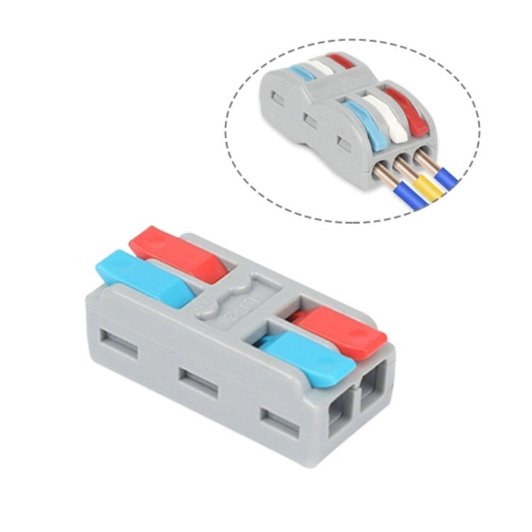 SPL-2 2 In 3 Out Colorful Quick Line Terminal Multi-Function Dismantling Wire Connection Terminal, SPL-2 2 In 3 Out, SPL-3 3 In 3 Out, SPL-42 2 In 4 Out, SPL-62 2 In 6 Out, SPL-63 3 In 6 Out, SPL-93 3 In 9 Out, LT-624 2 In 4 Out, LT-626 2 In 6 Out...