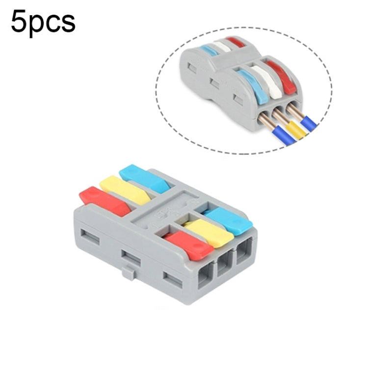 SPL-2 2 In 3 Out Colorful Quick Line Terminal Multi-Function Dismantling Wire Connection Terminal, SPL-2 2 In 3 Out, SPL-3 3 In 3 Out, SPL-42 2 In 4 Out, SPL-62 2 In 6 Out, SPL-63 3 In 6 Out, SPL-93 3 In 9 Out, LT-624 2 In 4 Out, LT-626 2 In 6 Out...