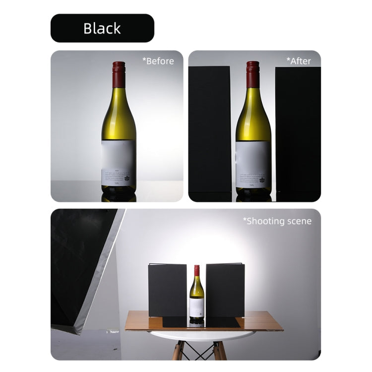 3-in-1 Reflective Board White + Black + Silver A3 Cardboard Folding Light Diffuser Board, 3-in-1 A3 Cardboard Silver, 3-in-1 A3 Cardboard Gold