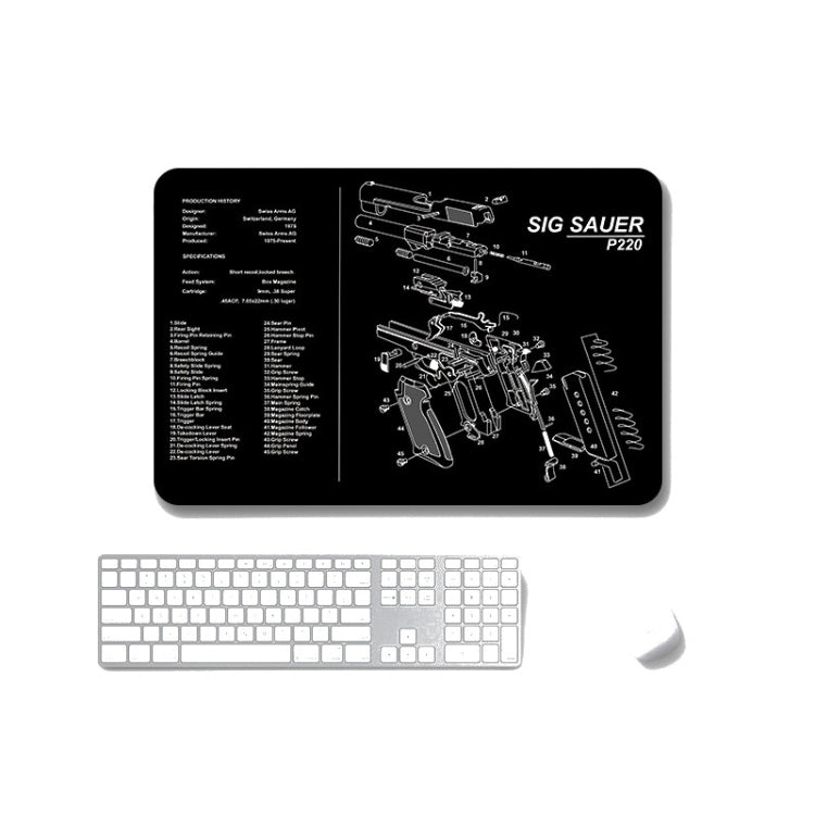 2 PCS Heat Transfer Non-Slip Single-Sided Office Gaming Mouse Pad, 4mm, 5mm