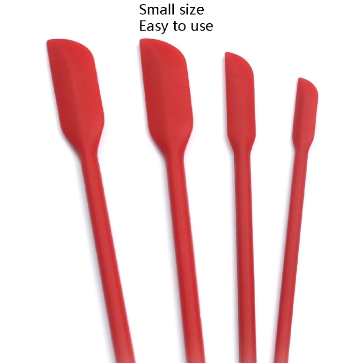 4 in 1 Silicone Mini-Pointed Scraper Lengthening Cosmetic Bottle Scraper Jam Spatula Set, 4 in 1 Red, 4 in 1 Black, 4 in 1 Colorful, 4 in 1 Purple, 4 in 1 Green